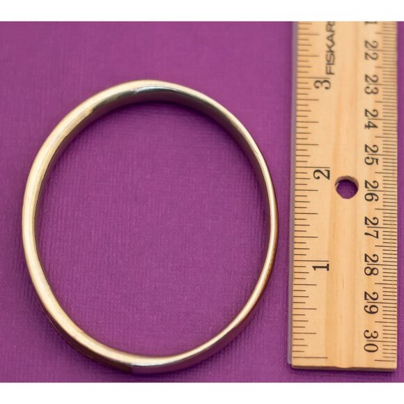 Vintage Boho Light Brown Bangle Bracelet by Monet 7 Inches - Q11 - Picture 4 of 4